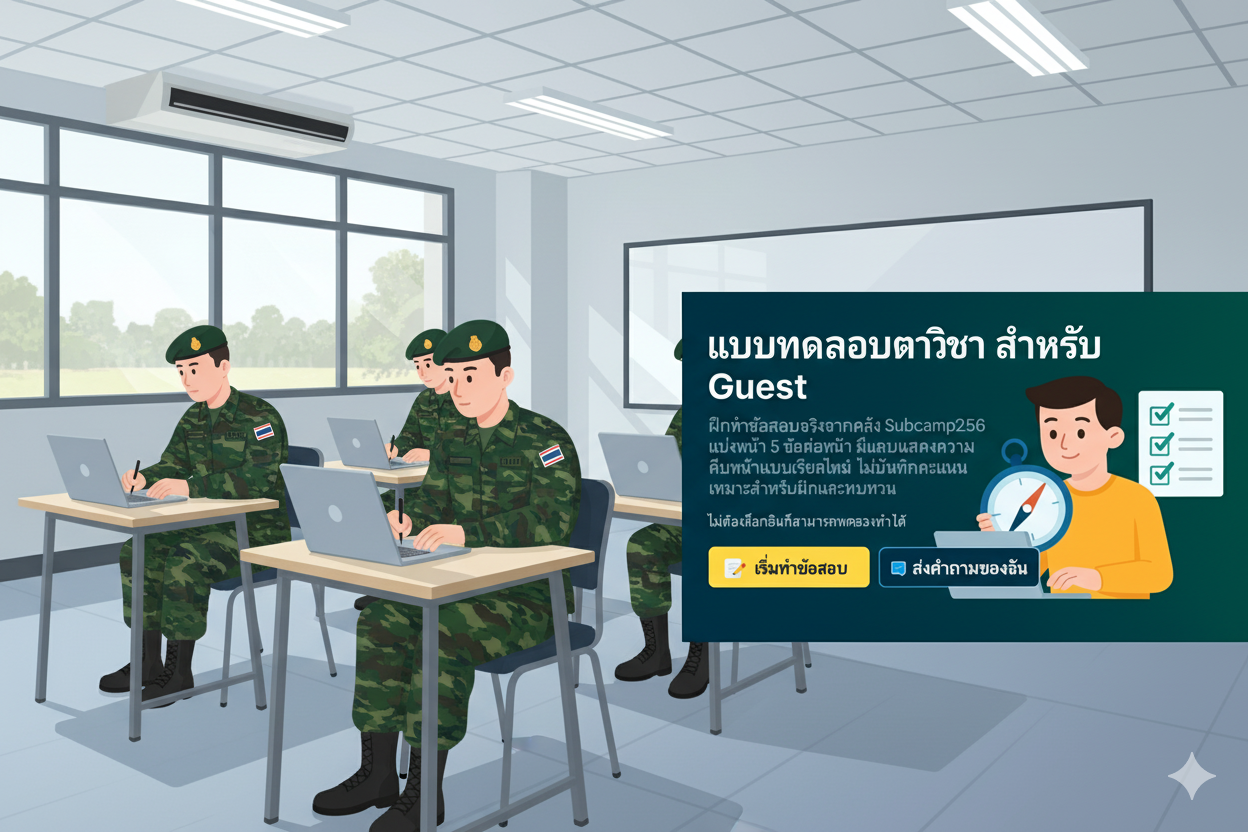 ภาพประกอบ แบบทดสอบสำหรับผู้เยี่ยมชม