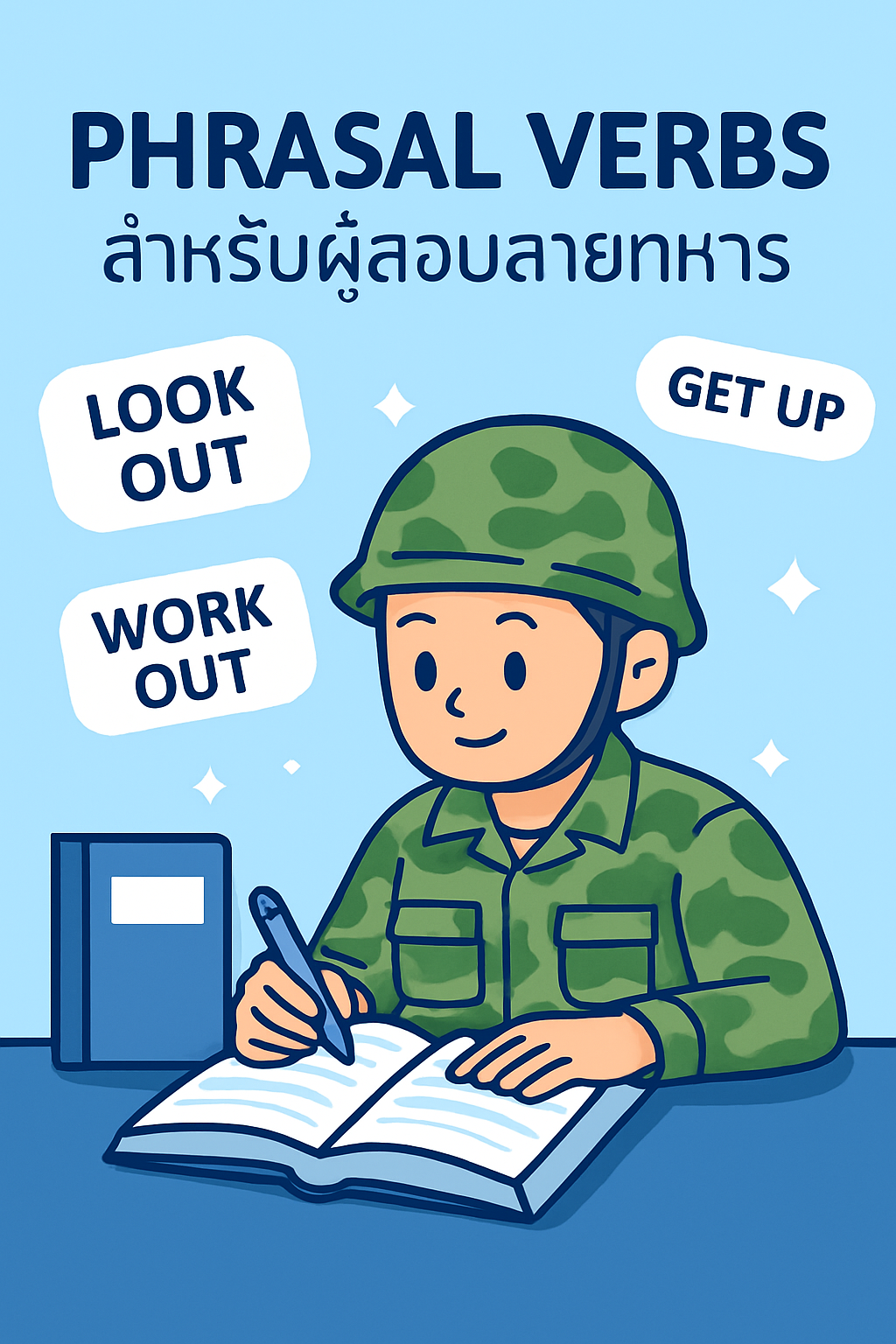 15 Phrasal Verbs ที่ “ออกสอบจริง” นายสิบ–นชท–นตท รู้ไว้คะแนนพุ่งทันที!